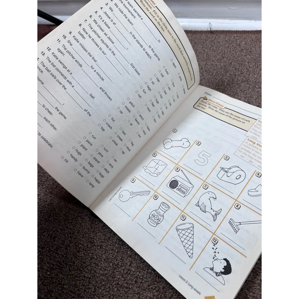 Modern Curriculum Press Word Study Workbook Level D Brown Plaid Good Preowned